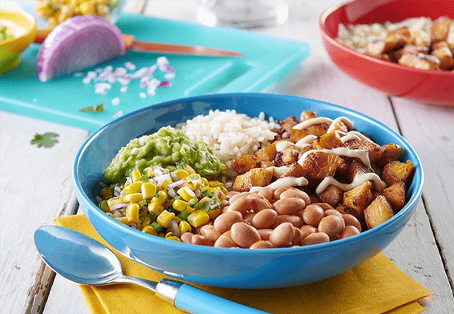 Copycat Chipotle™ Chicken Burrito Bowls Mexican Recipes Old El Paso